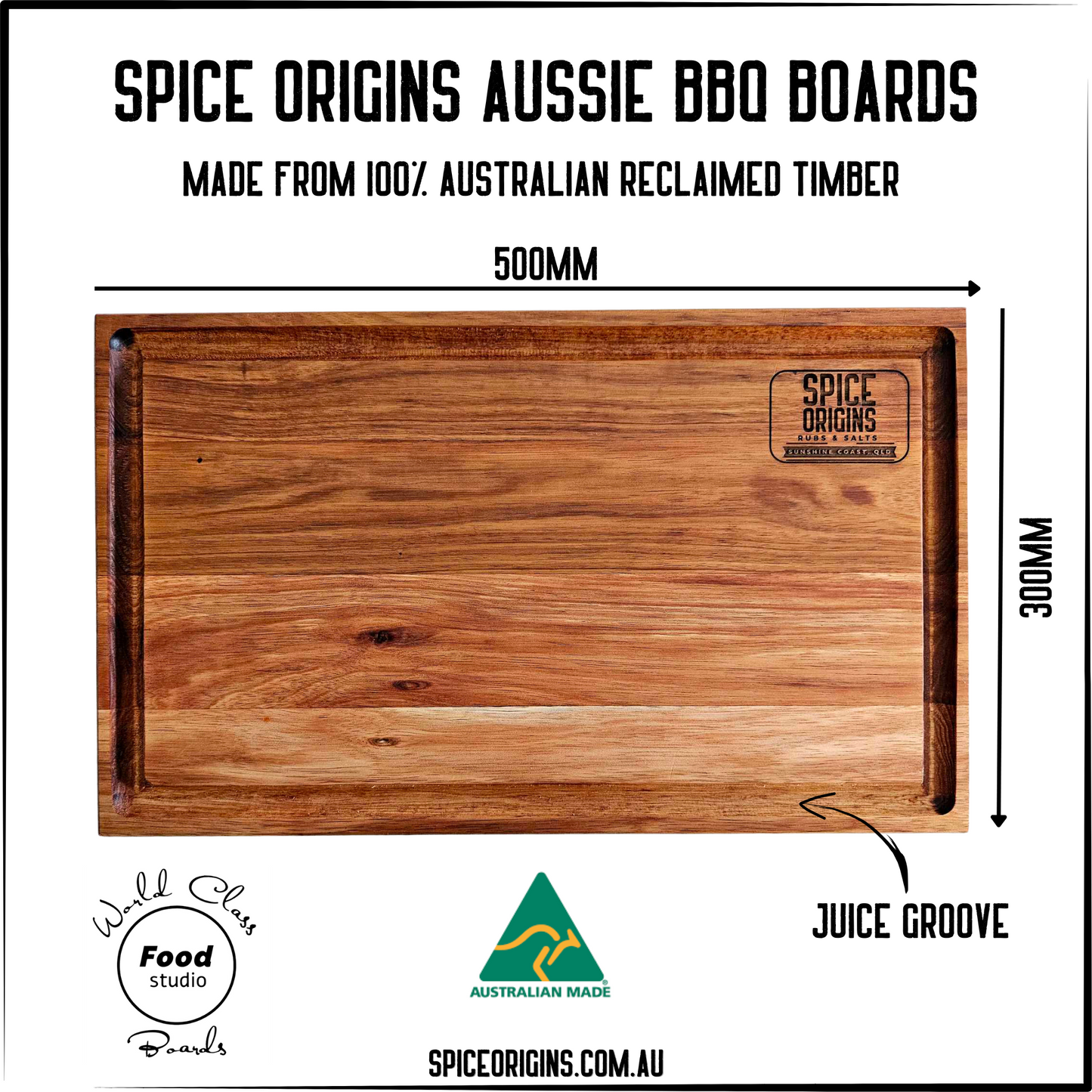 Spice Origins Reclaimed Aussie Timber Board